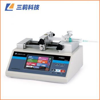 TYD03-01型实验室注射泵，110mm行程可装卡1支注射器或玻璃进样针